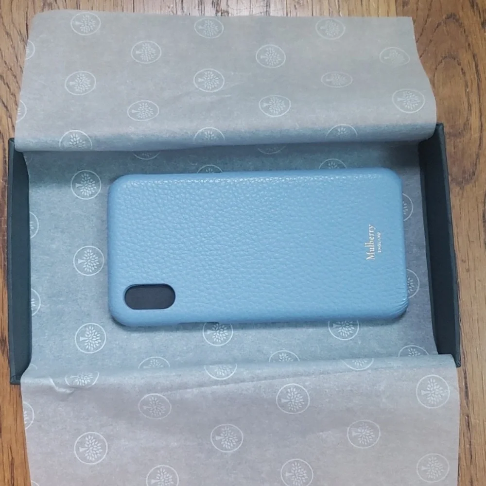 NWT Mulberry iPhone X/XS Cover Pale Slate Color